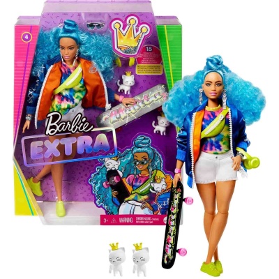 Кукла с голубыми волосами Barbie Экстра Mattel GRN30